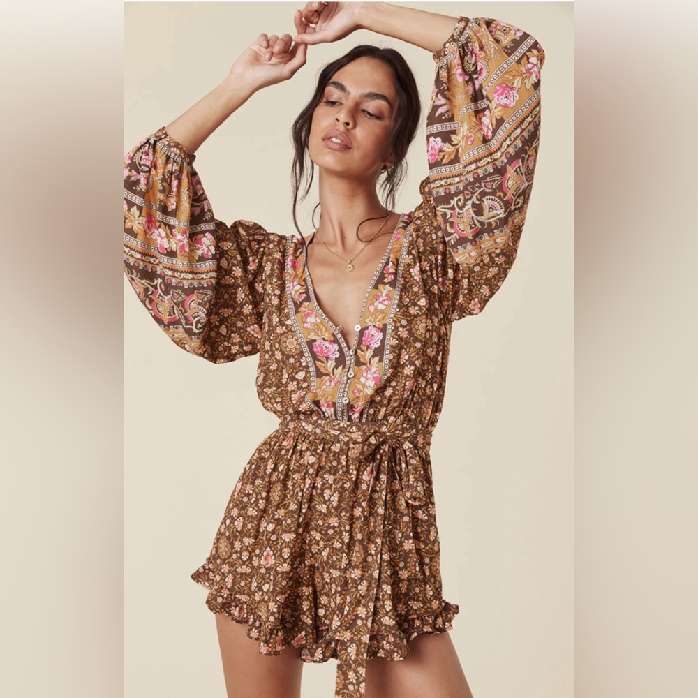 NWT Madame peacock romper size M